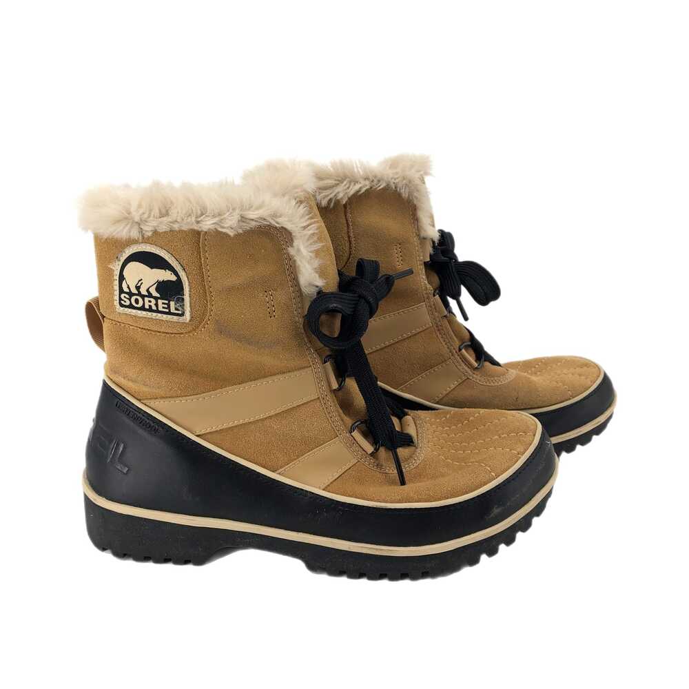 Sorel Tan Beige Boots Round Toe Pull-On | Womens 9